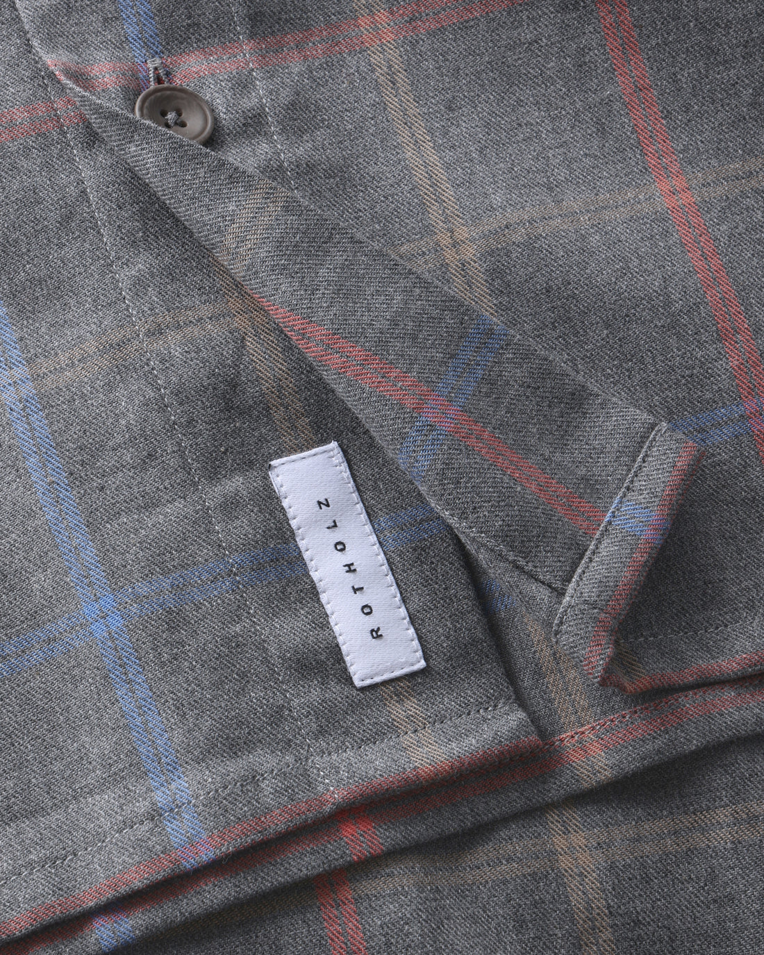 Checkered shirt organic cotton - Grey
