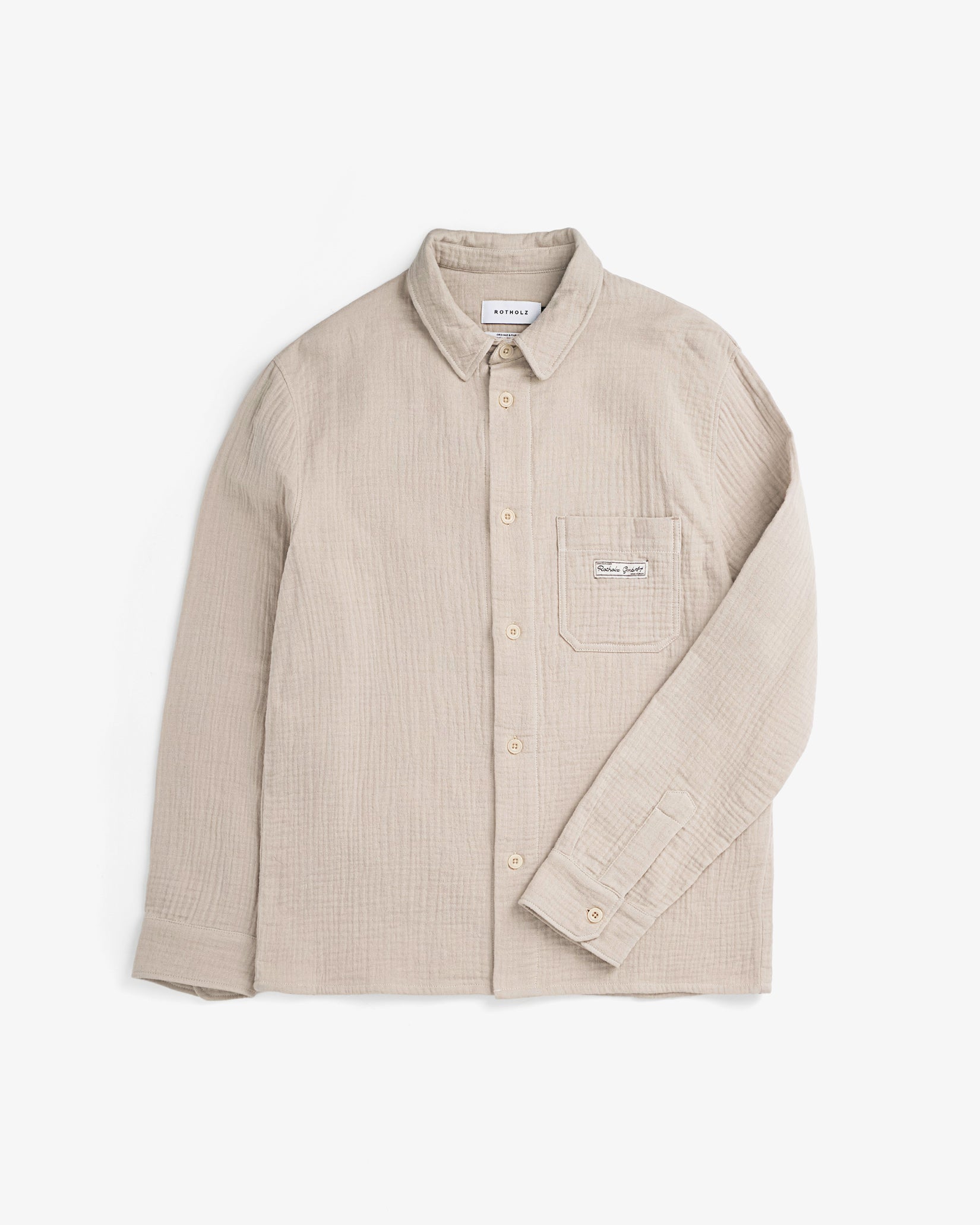 Muslin Shirt Organic Cotton - Sand