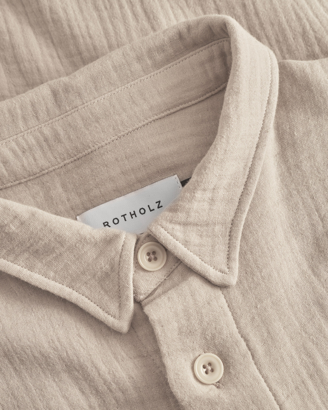 Muslin Shirt Organic Cotton - Sand