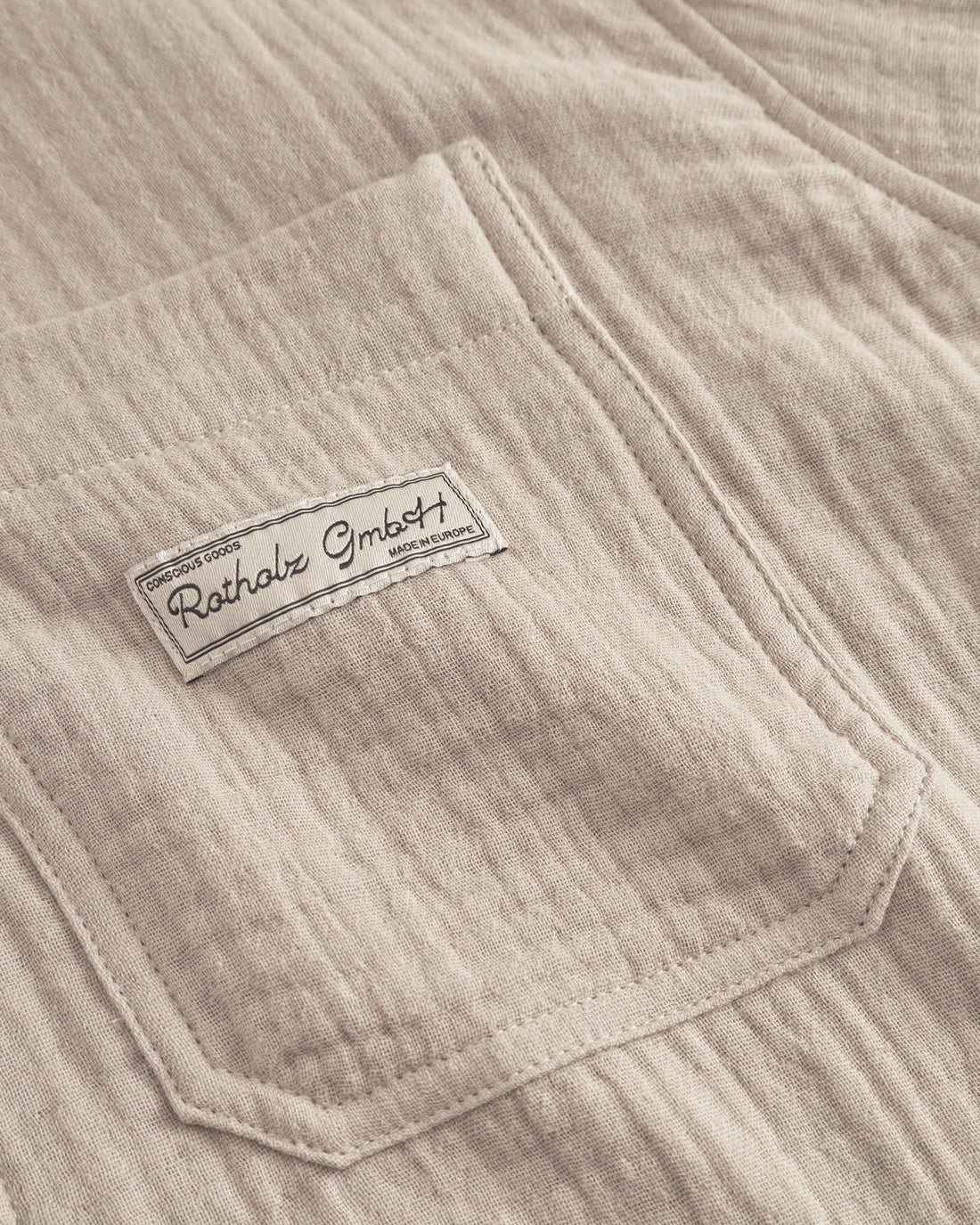 Muslin Shirt Organic Cotton - Sand