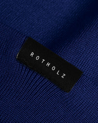 Klassische Mütze Merinowolle - Royalblau