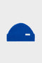 Kurze Mütze Wollmix Ripp - Kobalt Blau