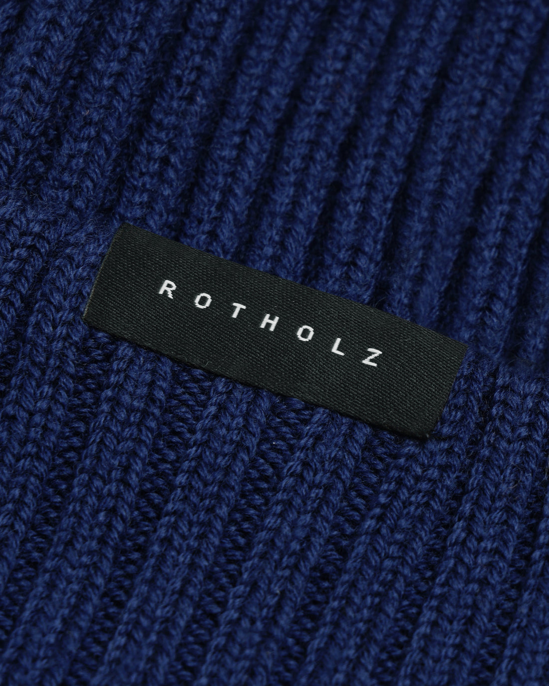 Classic Merino Wool Ribbed Beanie - Royal Blue