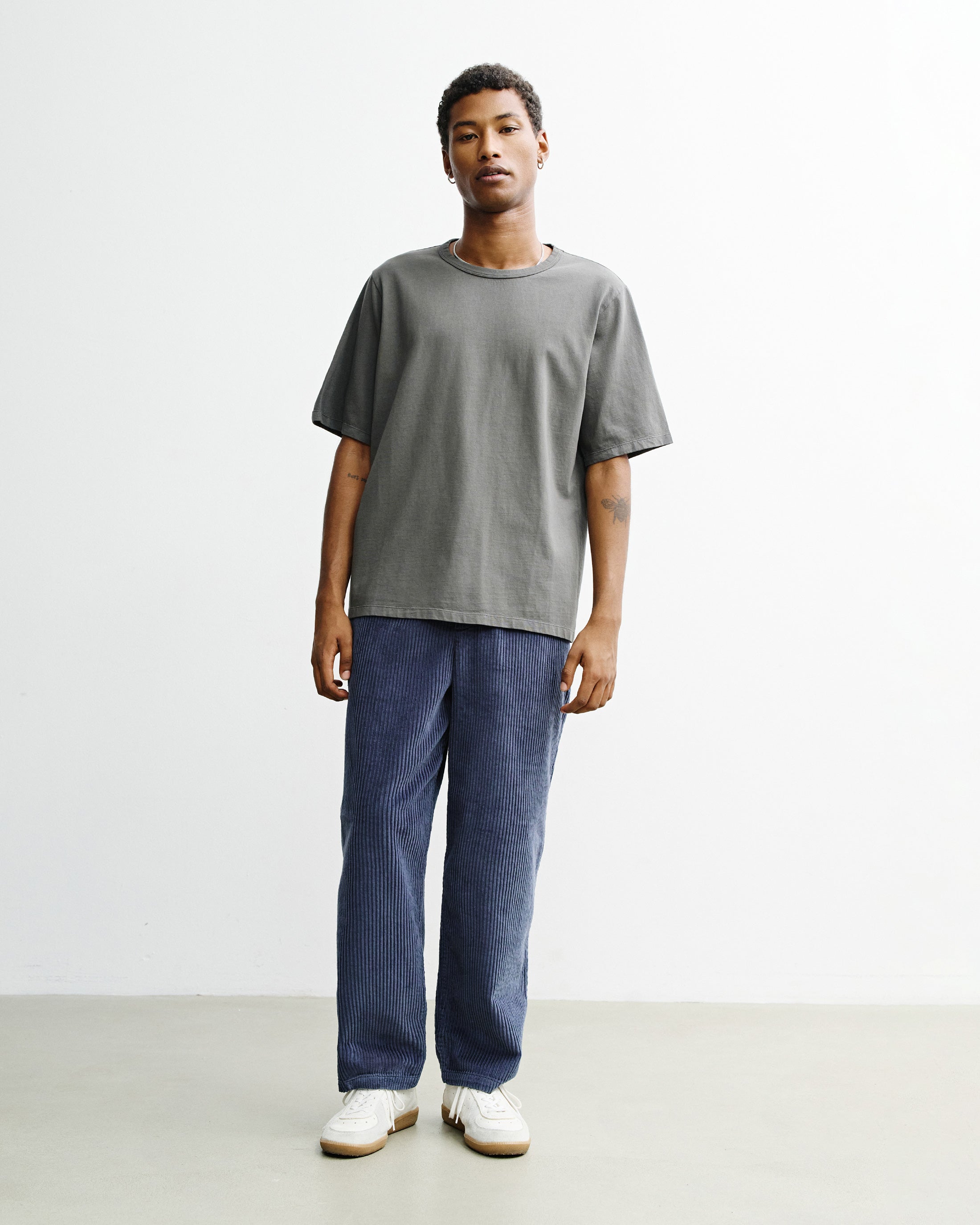 Piqué T-Shirt Organic Cotton - Grey