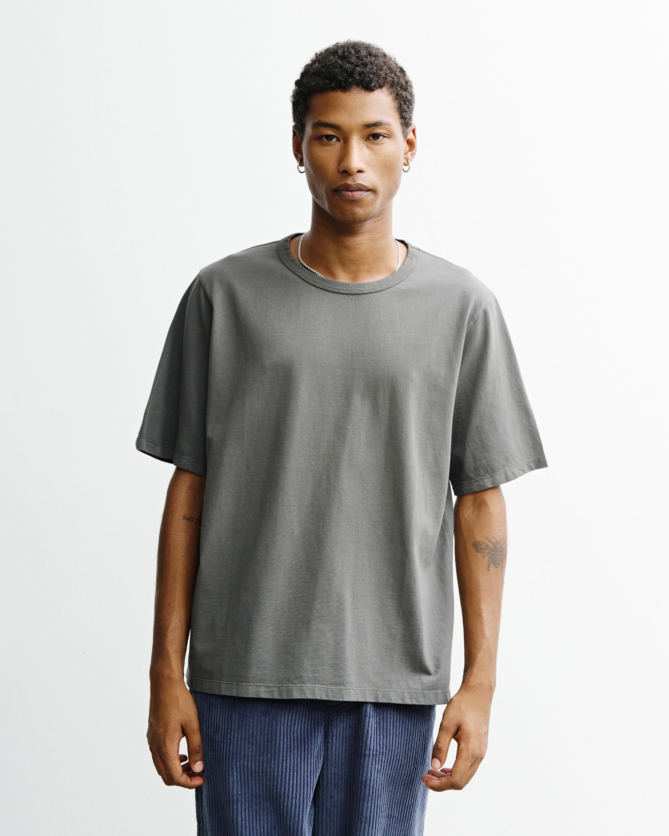 Piqué T-Shirt Organic Cotton - Grey