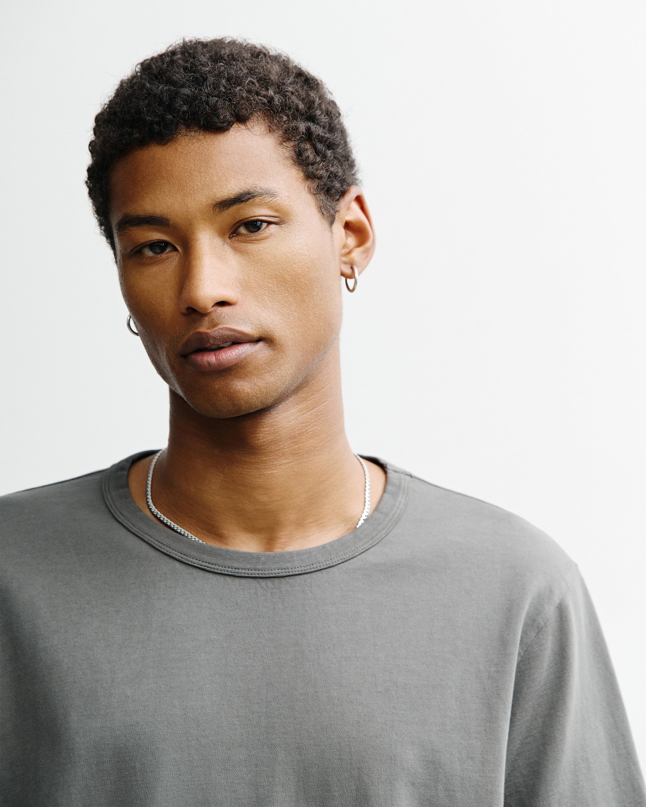 Piqué T-Shirt Organic Cotton - Grey