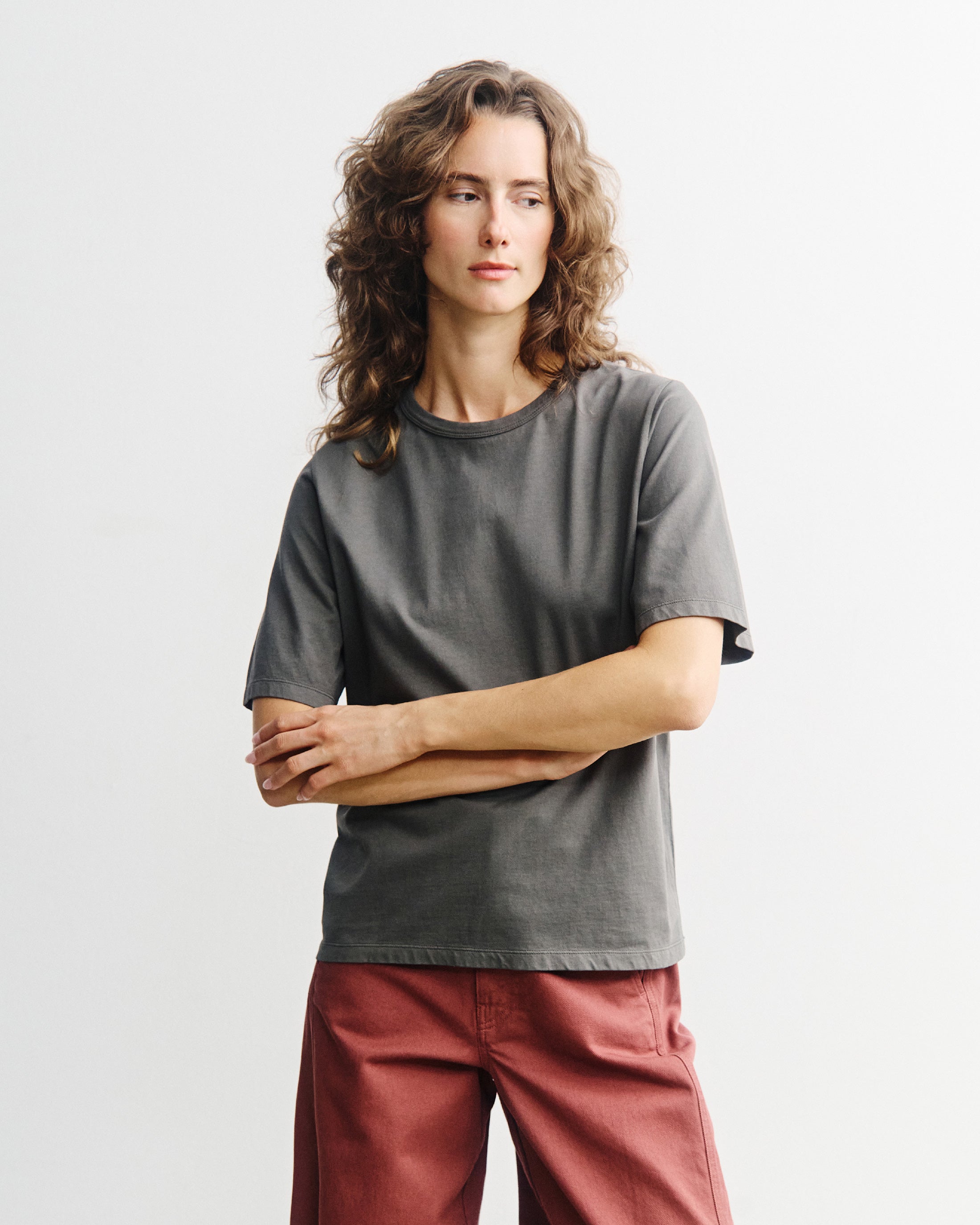 Piqué T-Shirt Organic Cotton - Grey