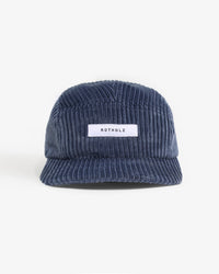 Cord 5-Panel Cap Bio Baumwolle - Blau
