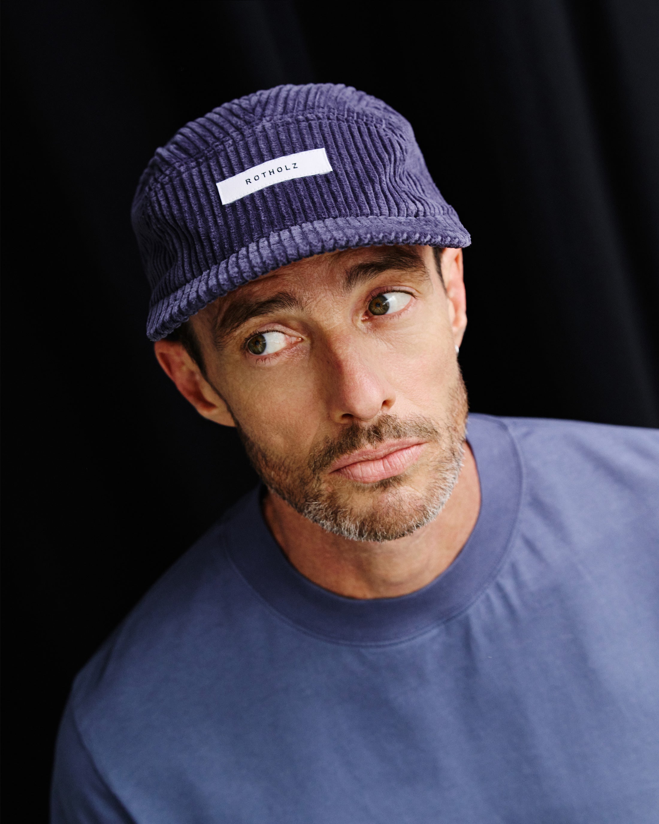 Corduroy 5-Panel Cap Organic Cotton - Blue
