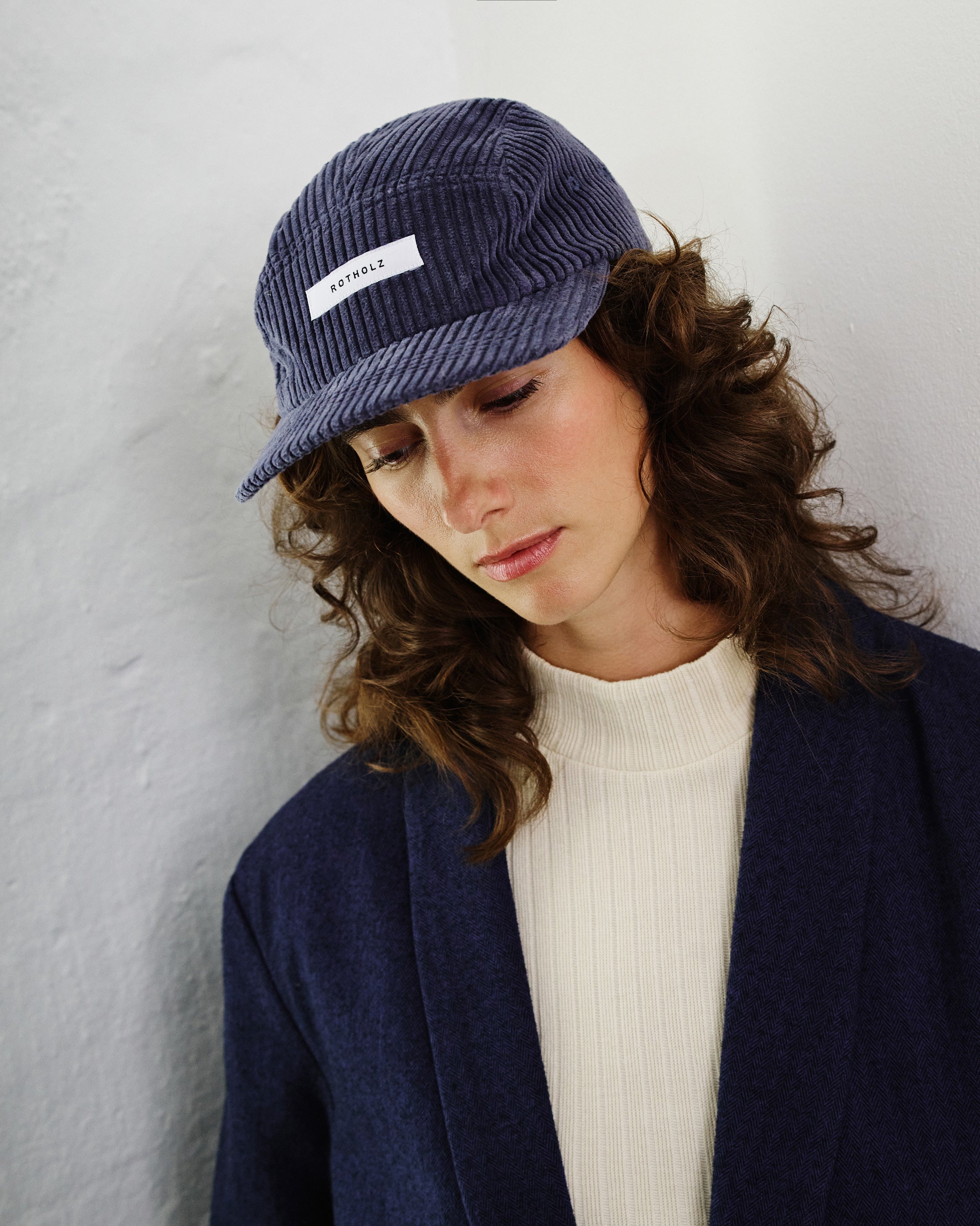 Corduroy 5-Panel Cap Organic Cotton - Blue