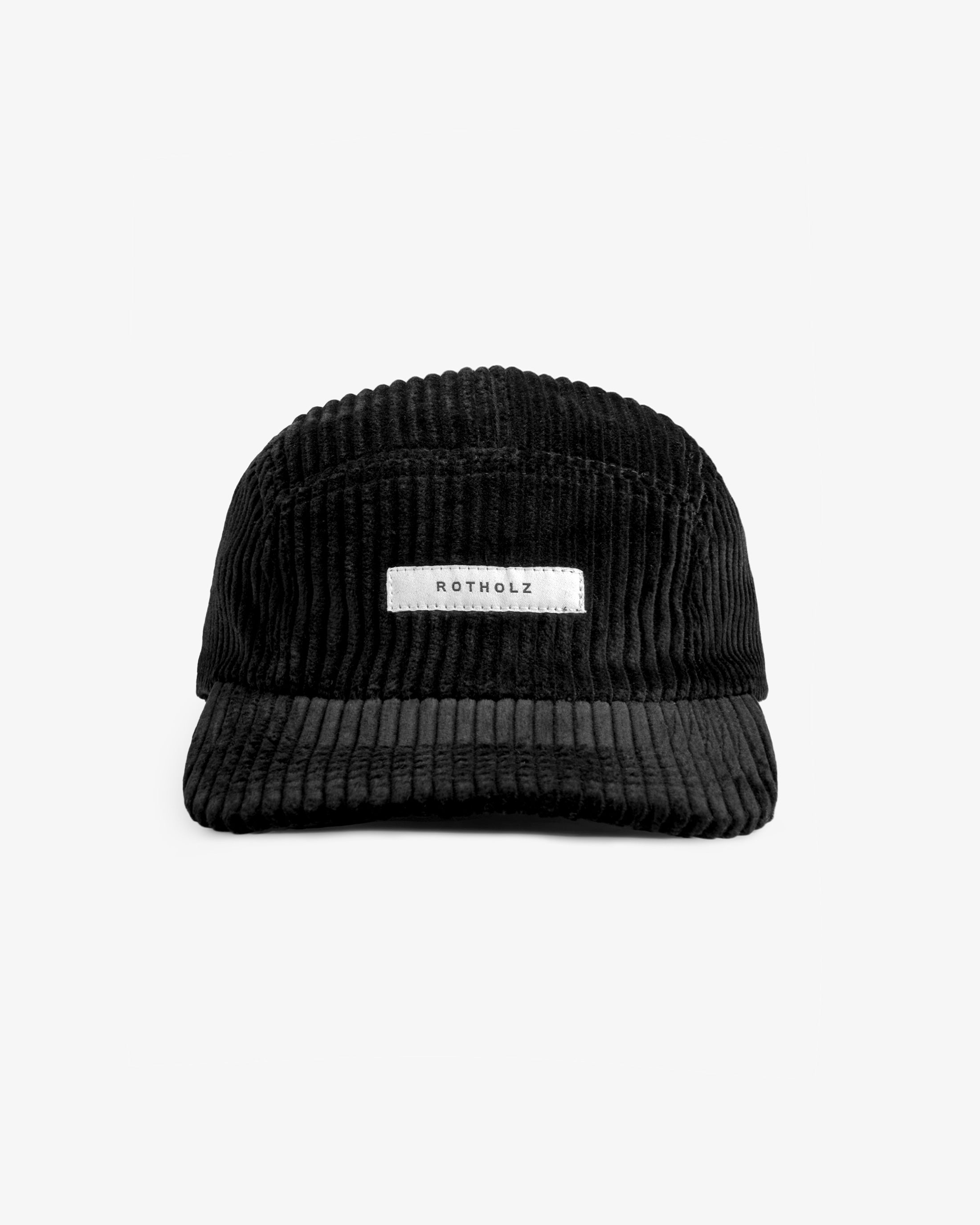 Cord 5-Panel Cap Organic Cotton - Black