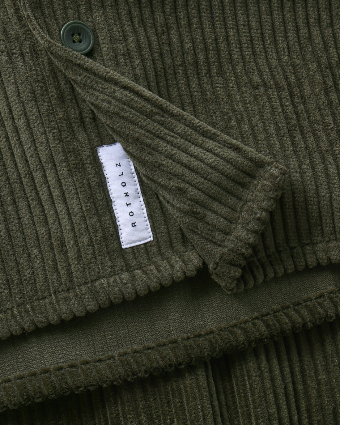 Corduroy Shirt Organic Cotton - Dark Green