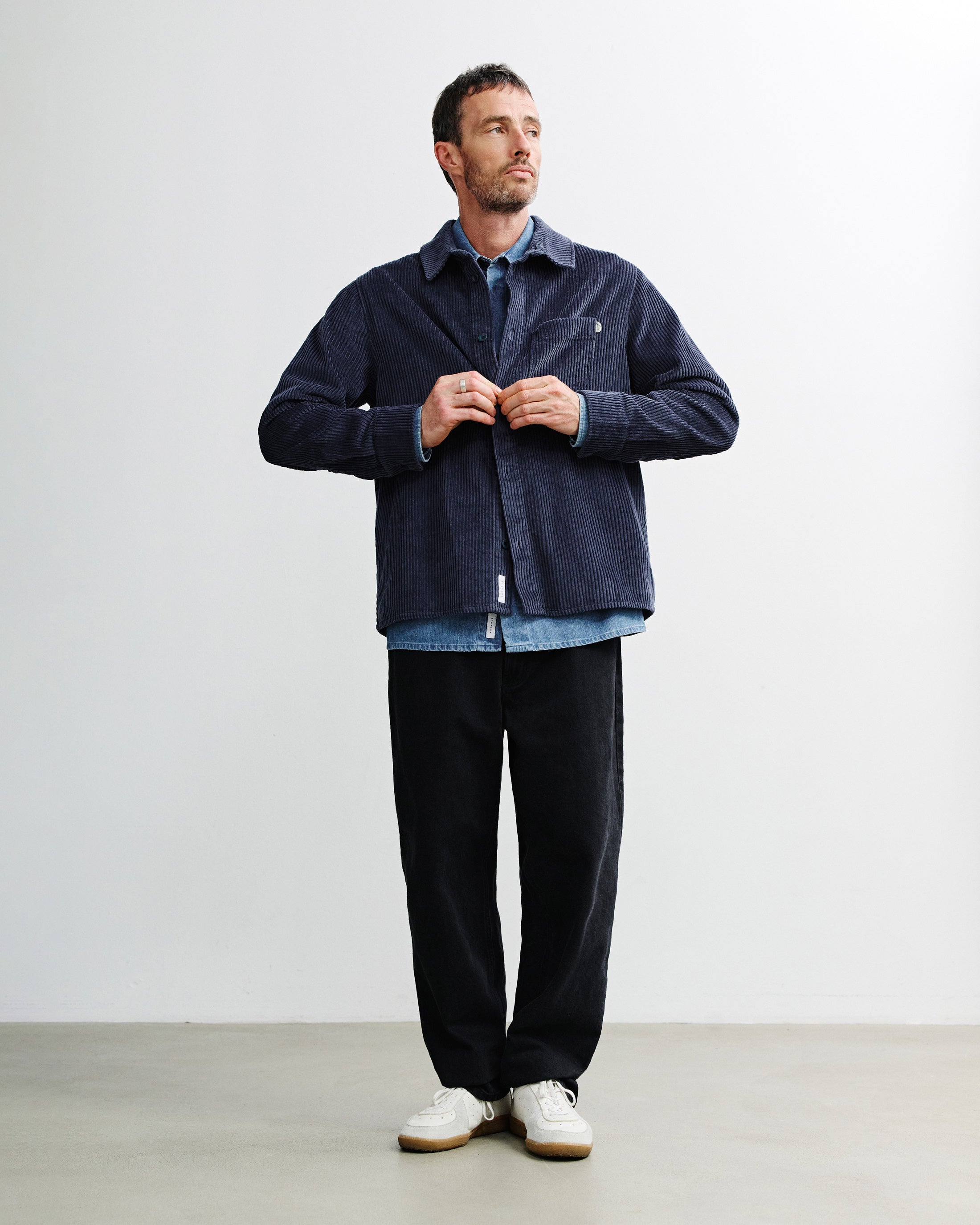 Cord Shirt Organic Cotton - Blue