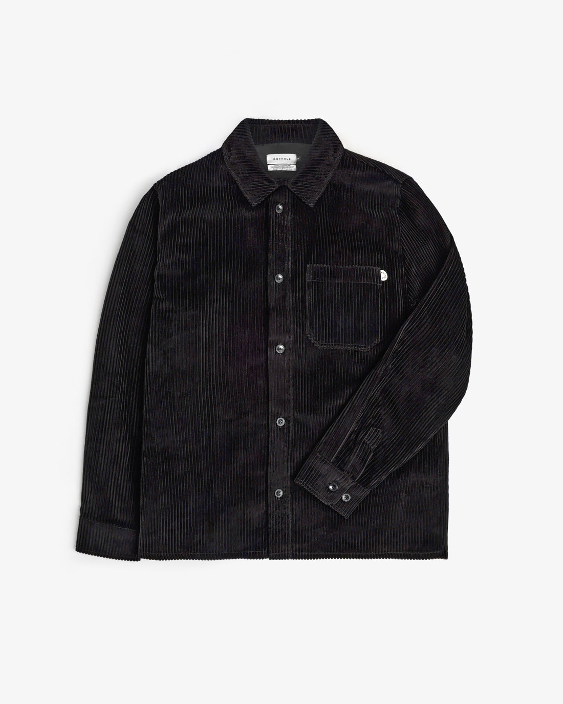Corduroy Shirt Organic Cotton - Black