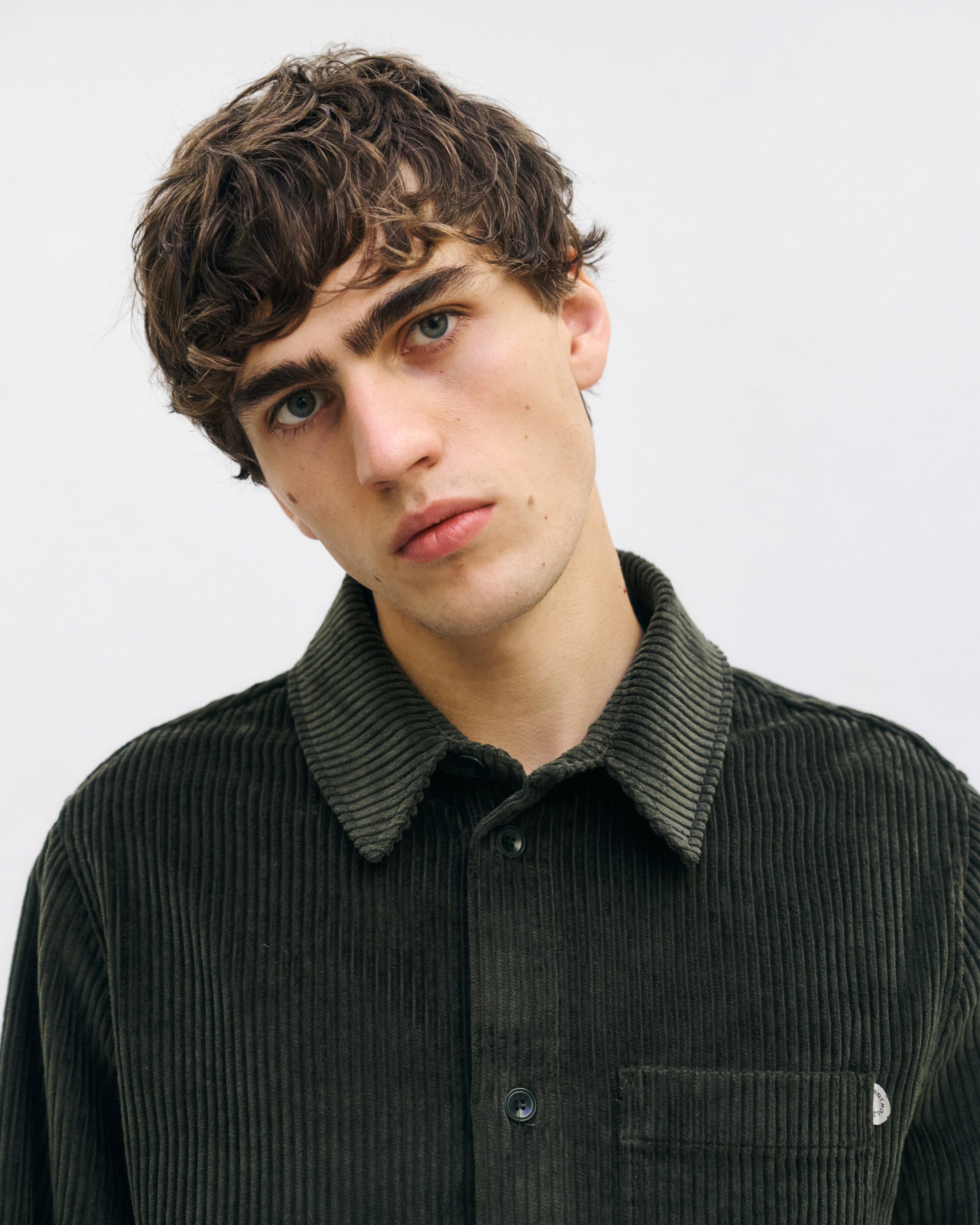 Corduroy Shirt Organic Cotton - Dark Green