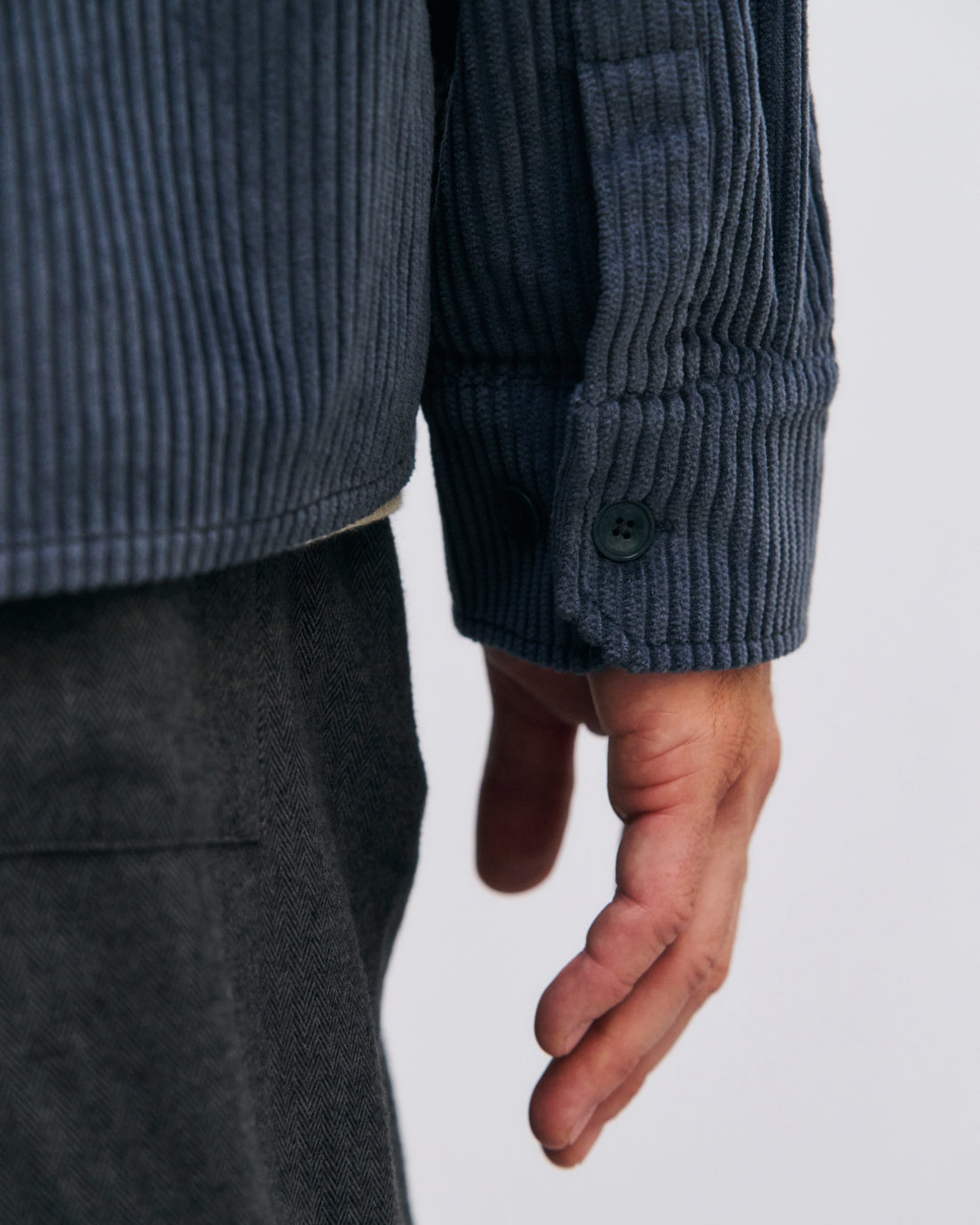 Corduroy Shirt Organic Cotton - Blue