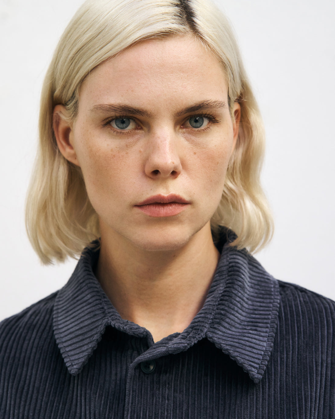 Corduroy Shirt Organic Cotton - Blue