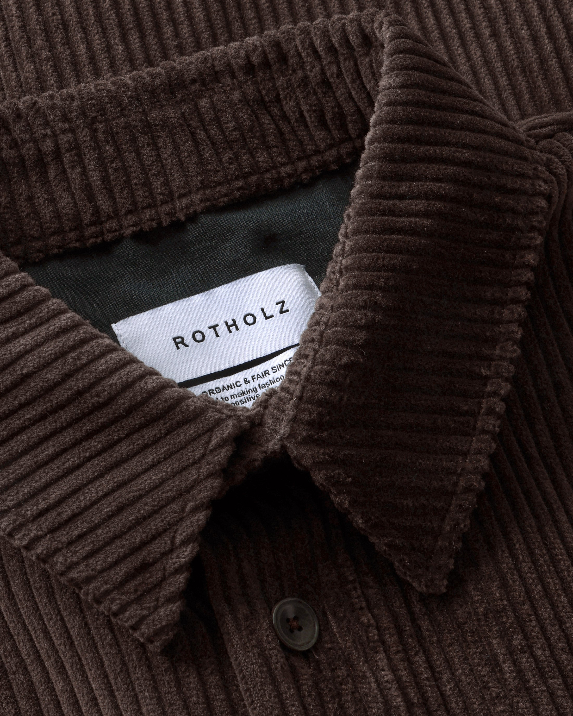 Corduroy Shirt Organic Cotton - Brown