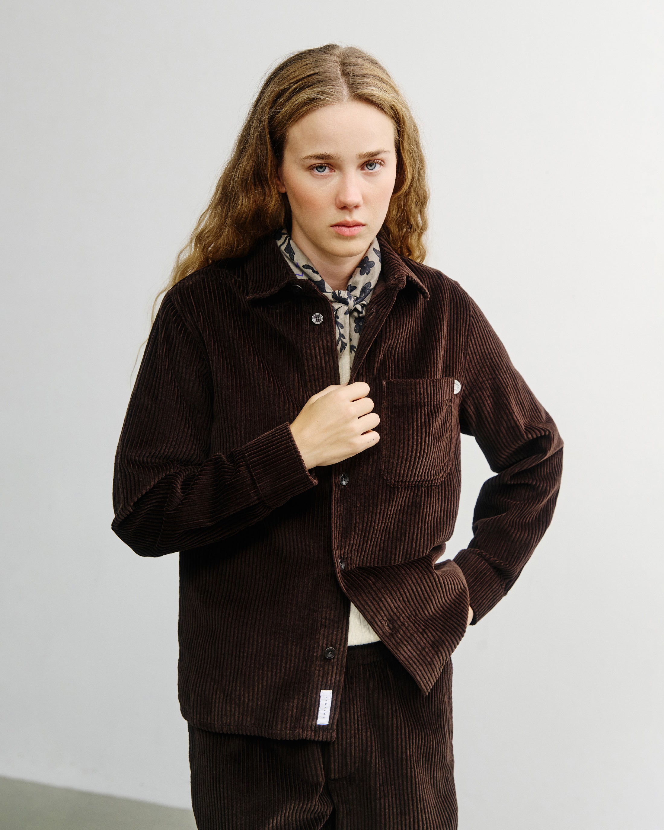 Corduroy Shirt Organic Cotton - Brown