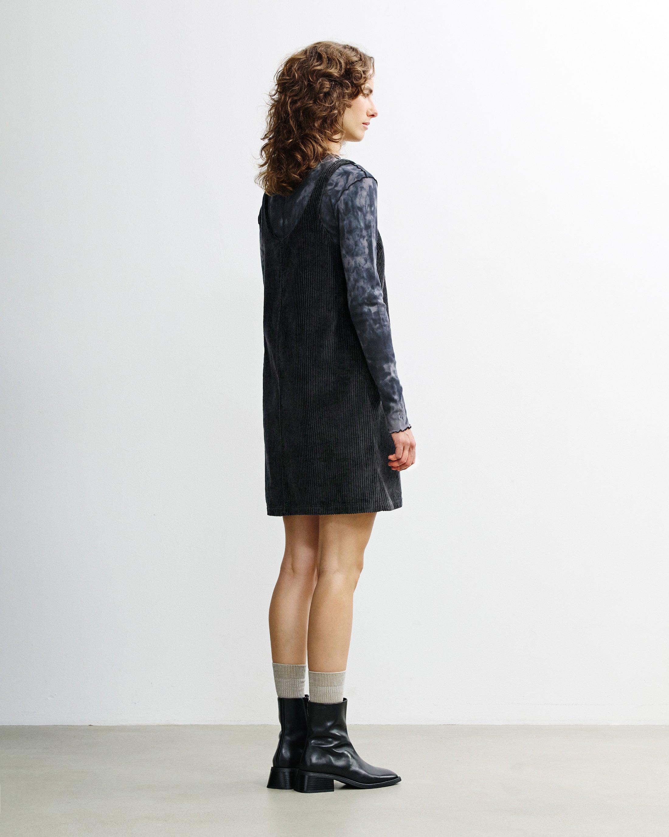 Cord Dress Organic Cotton - Black
