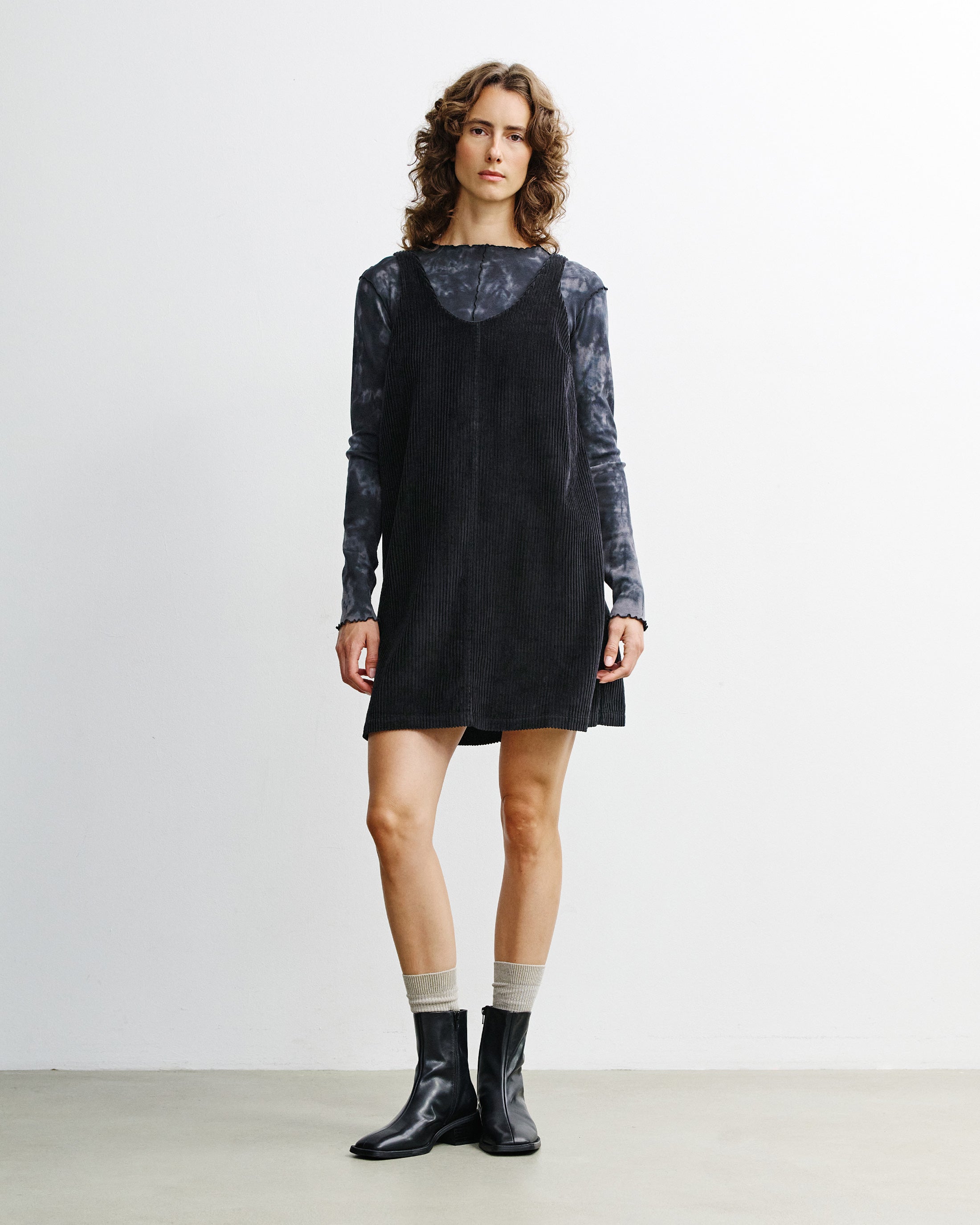Cord Dress Organic Cotton - Black