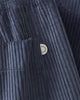 Weite Cord Hose Bio Baumwolle - Blau
