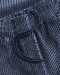 Weite Cord Hose Bio Baumwolle - Blau