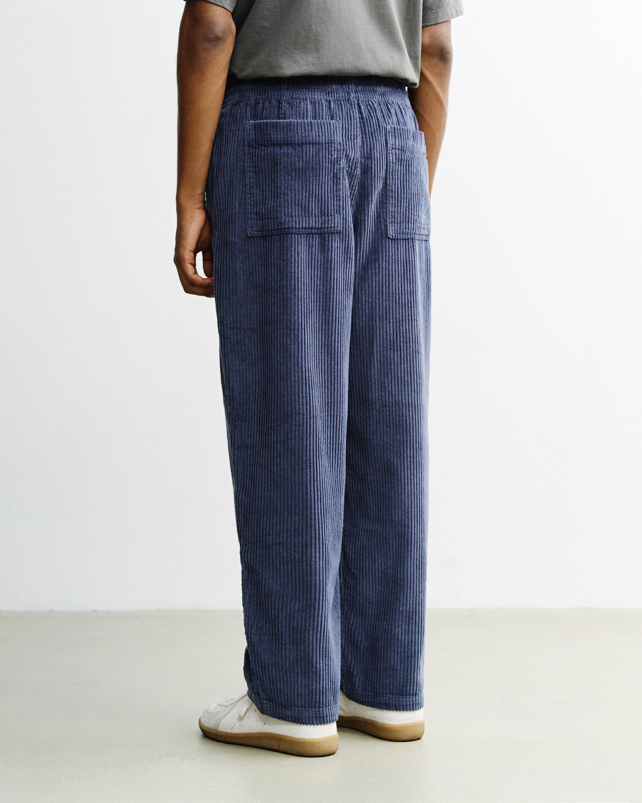 Wide Corduroy Pant Organic Cotton - Blue