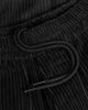Weite Cord Hose Bio Baumwolle - Schwarz