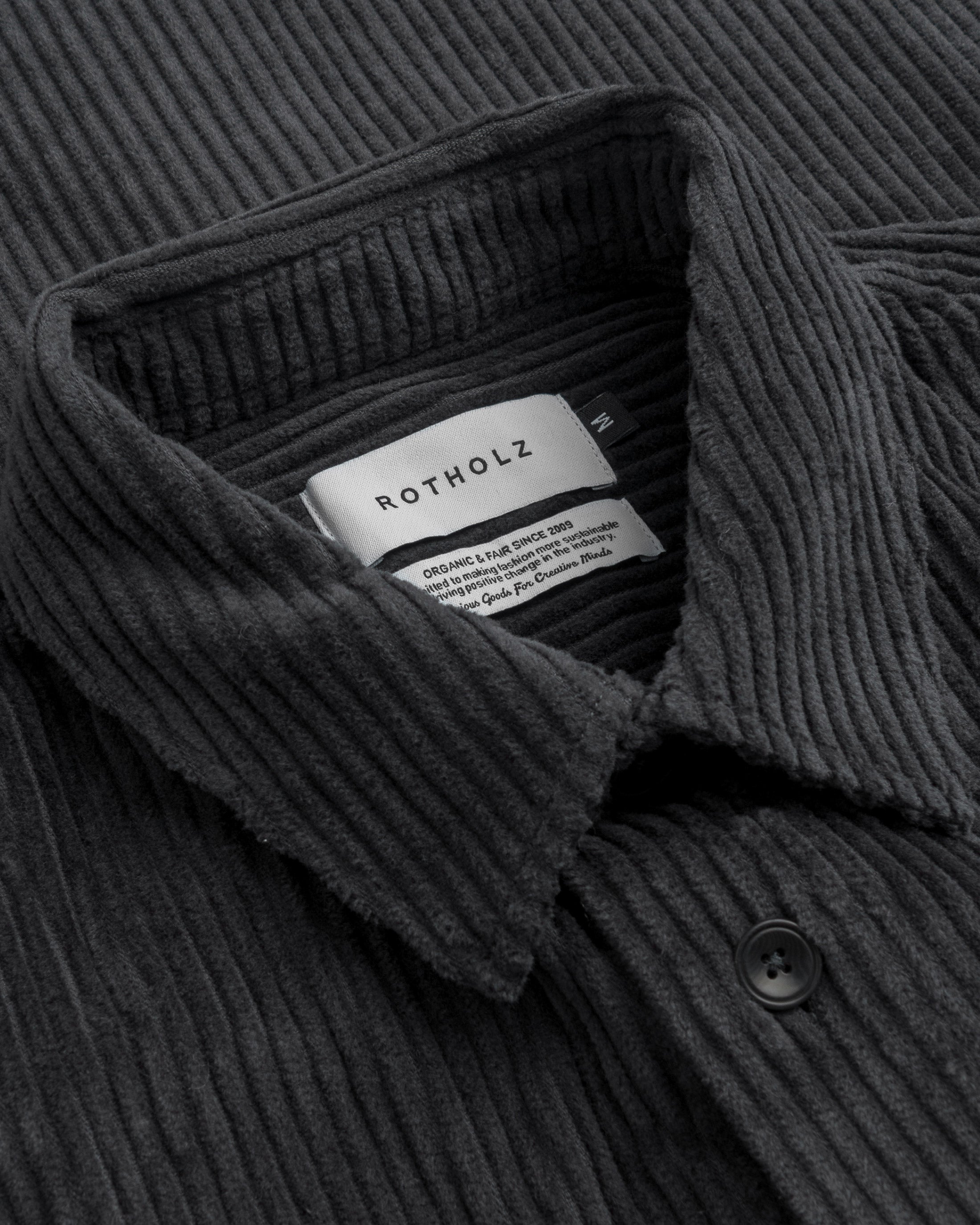 Corduroy Shirt Organic Cotton - Anthracite