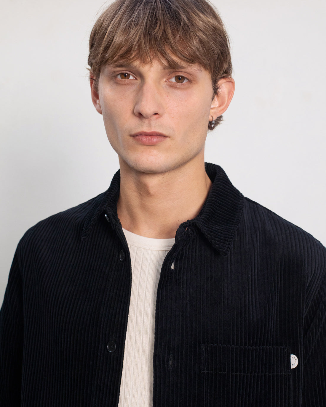 Corduroy Shirt Organic Cotton - Black