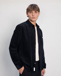 Cord Hemd Bio Baumwolle - Schwarz