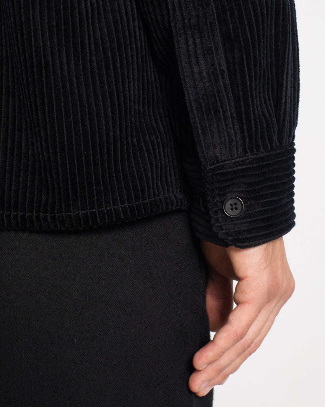 Corduroy Shirt Organic Cotton - Black