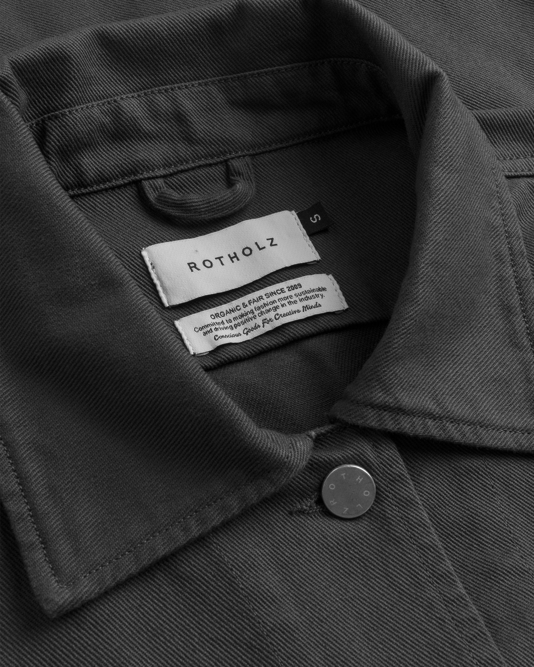 Short Jacket Organic Cotton - Grey