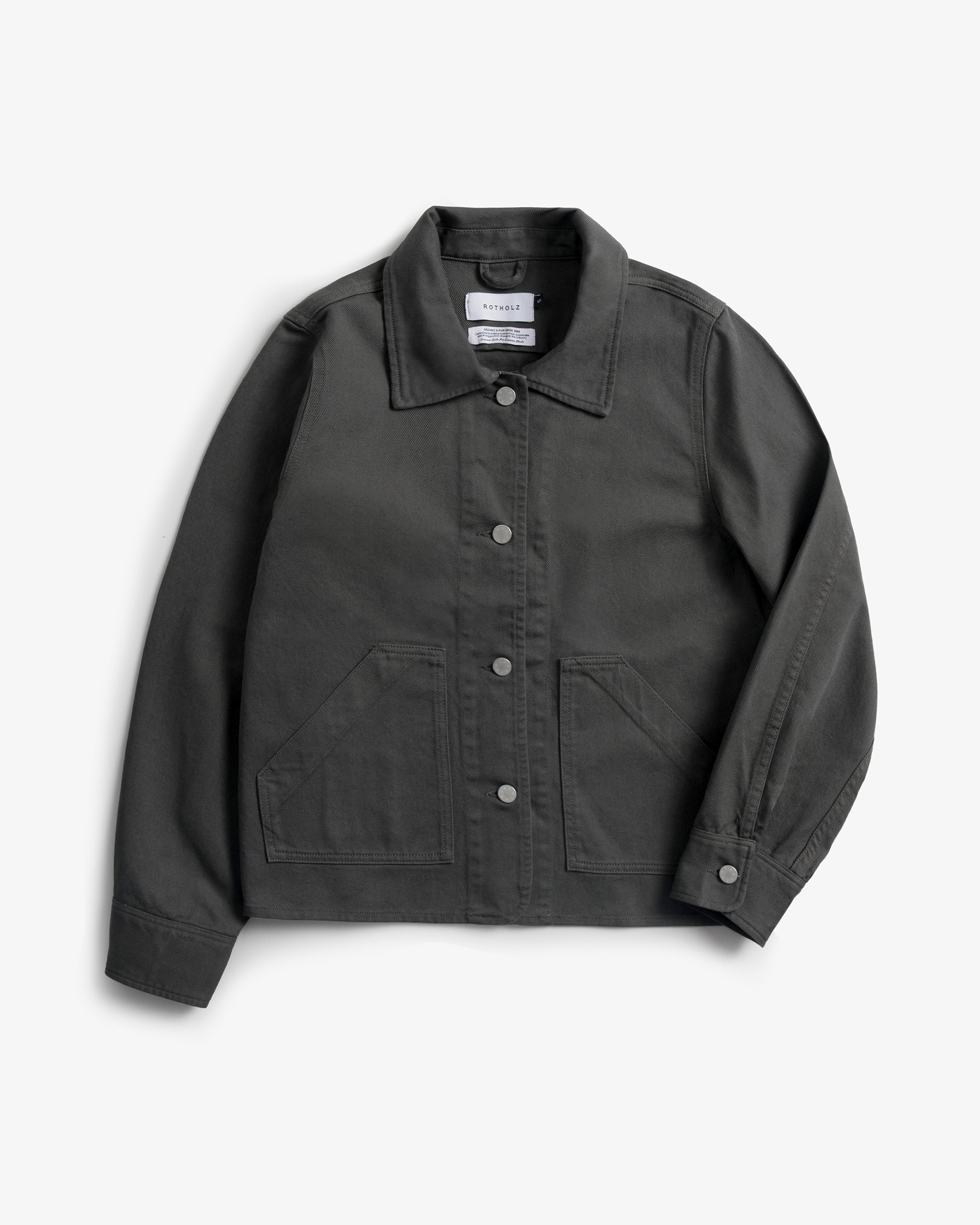 Short Jacket Organic Cotton - Grey