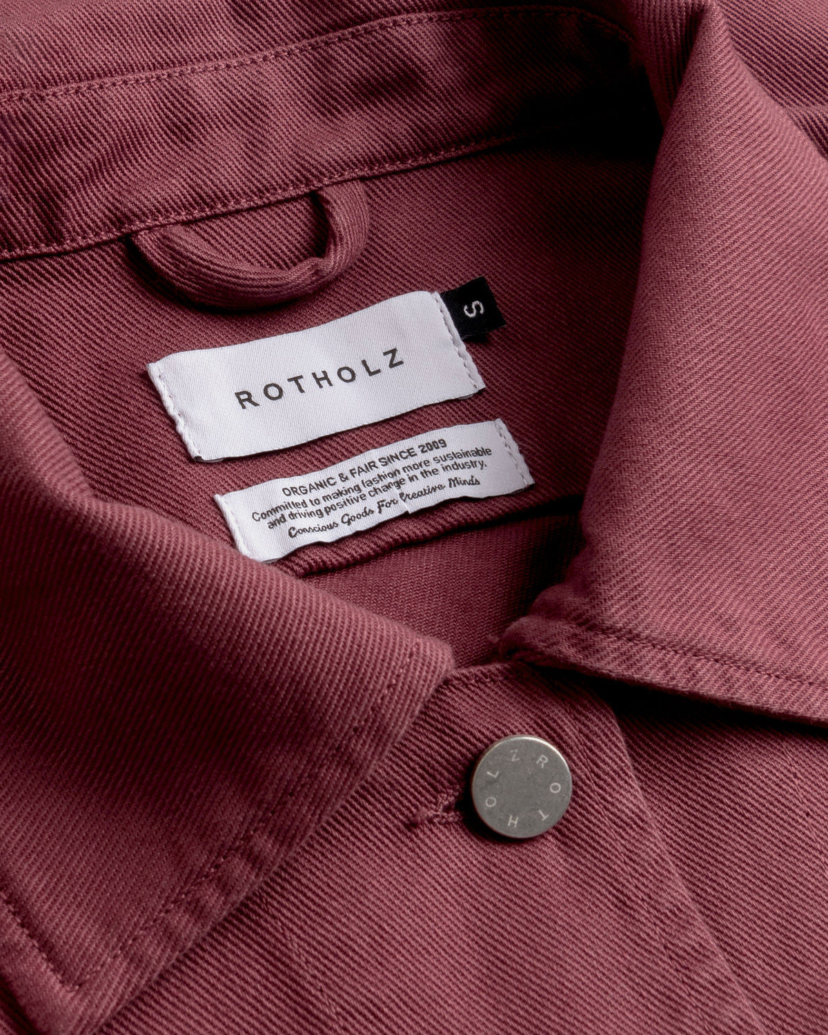 Cropped Jacket Organic Cotton - Red