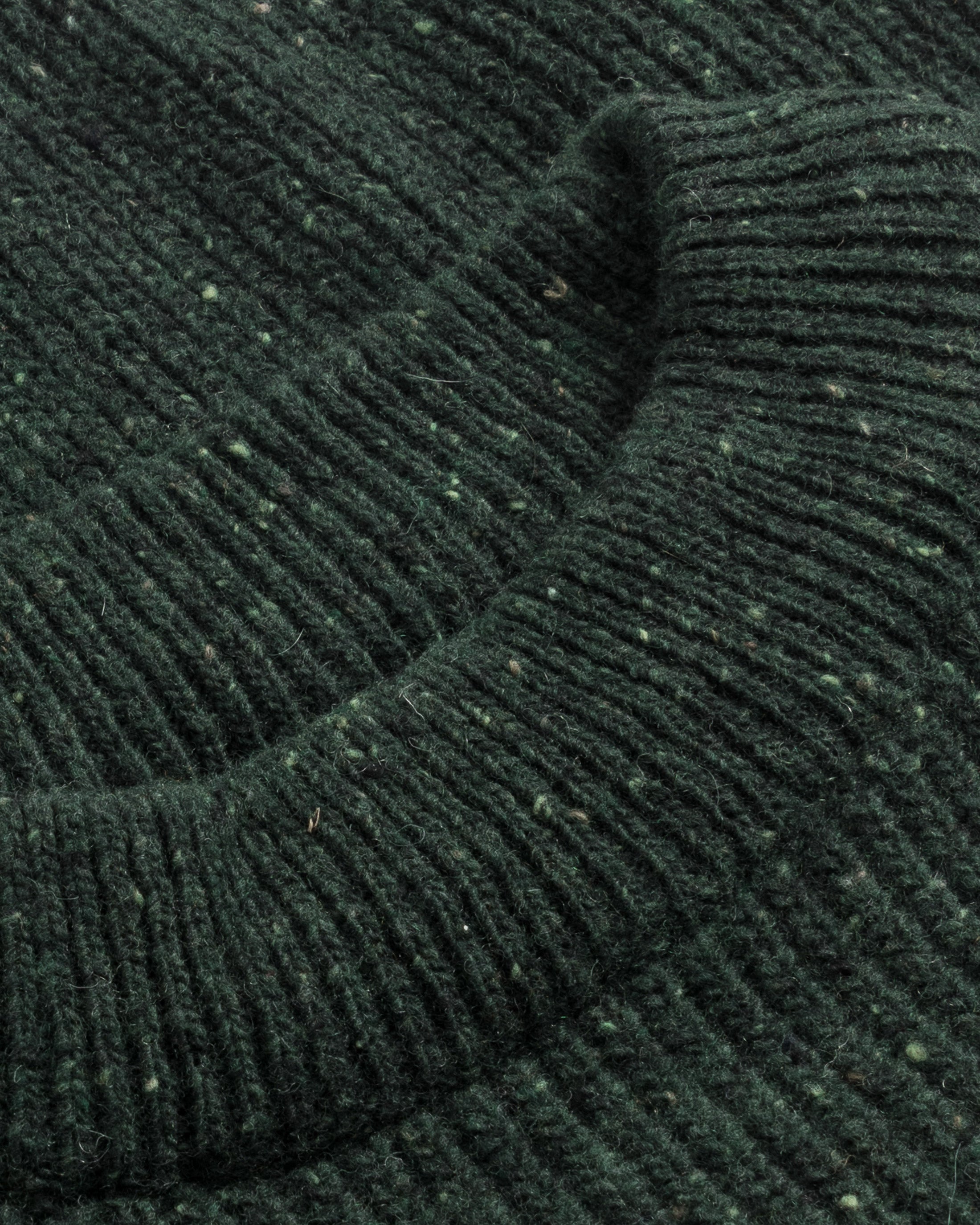 Cropped Knit Sweater - Speckled Green FW26