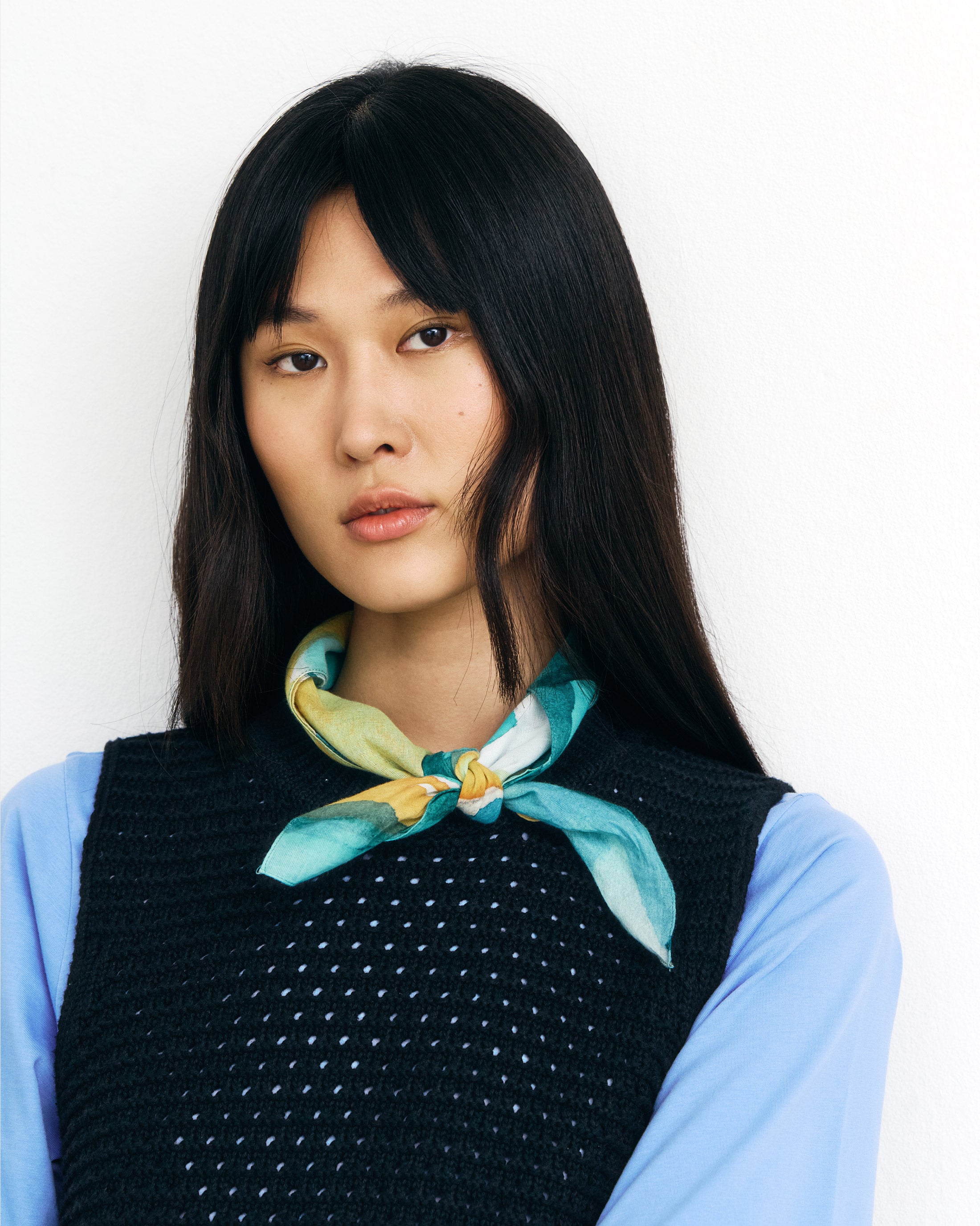 Bandana Organic Cotton - Orange Green