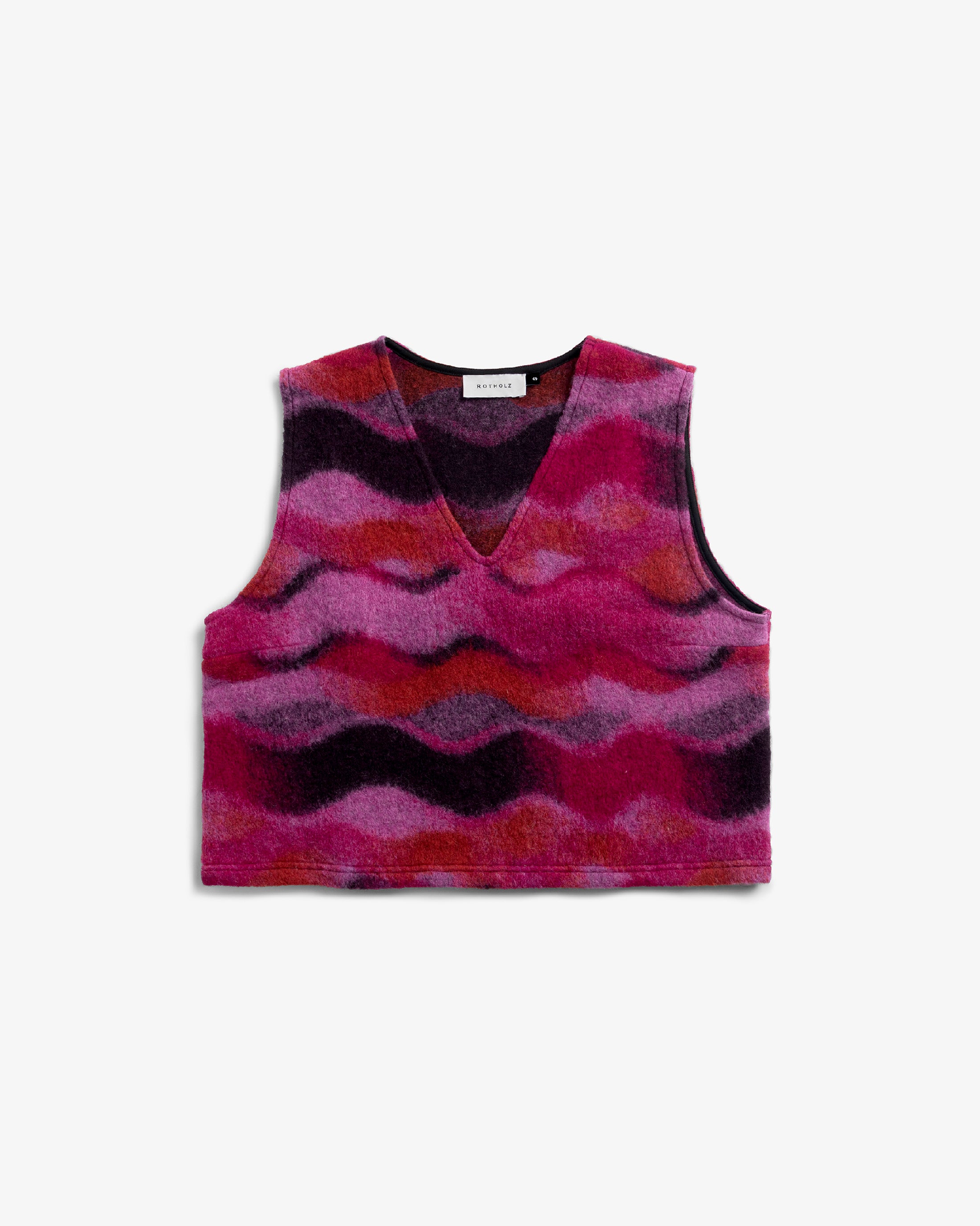 Short Vest Organic Wool - Pink