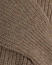 Grober Strickpullover Recycelte Wolle - Beige