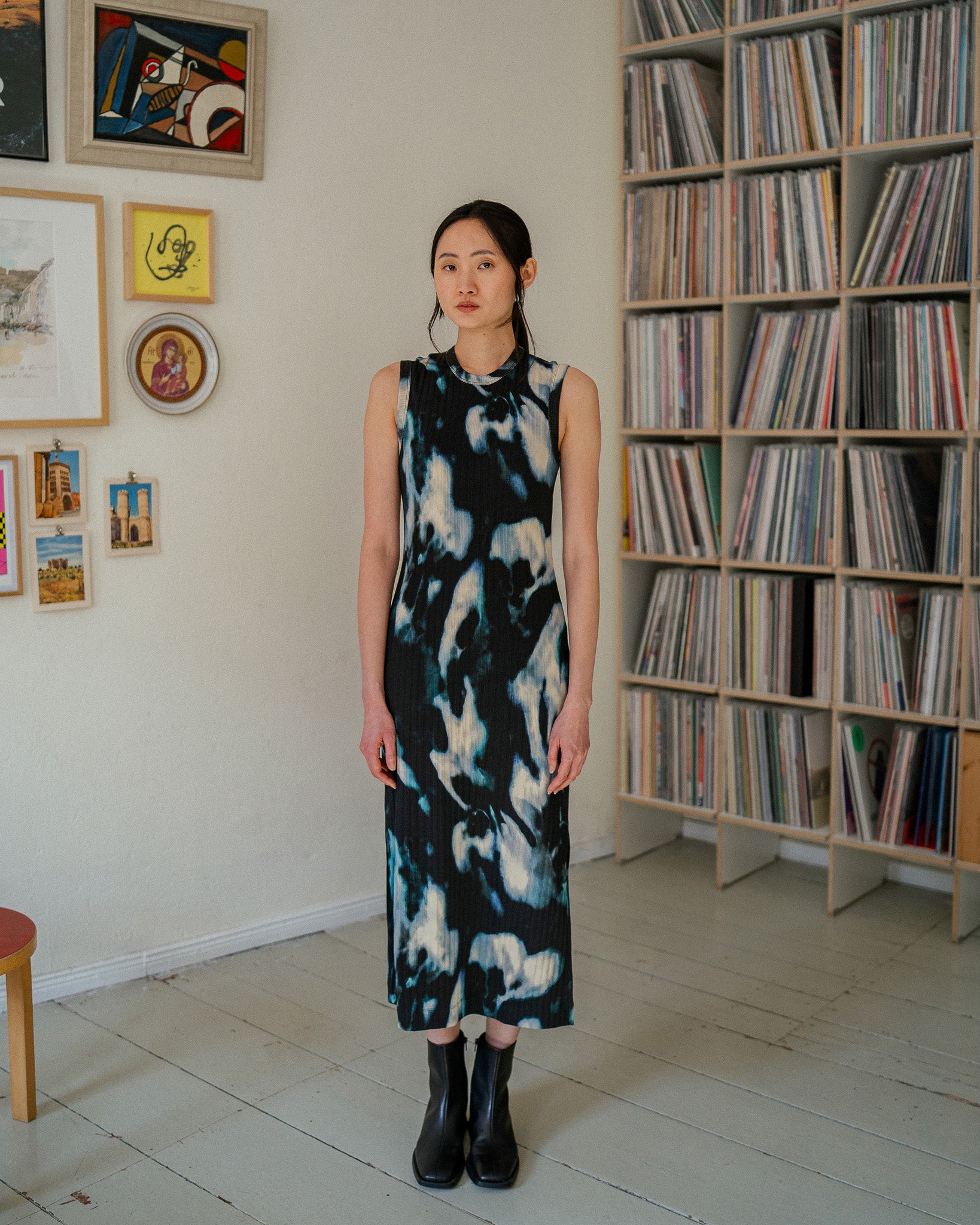 Open Back Dress Organic Cotton - Tie Dye