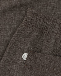 Weite Bundfaltenhose Bio Baumwolle - Canvas Braun