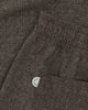 Weite Bundfaltenhose Bio Baumwolle - Canvas Braun