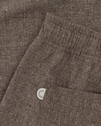 Weite Bundfaltenhose Bio Baumwolle - Canvas Braun