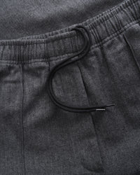 Weite Bundfaltenhose Bio Baumwolle - Herringbone Grau