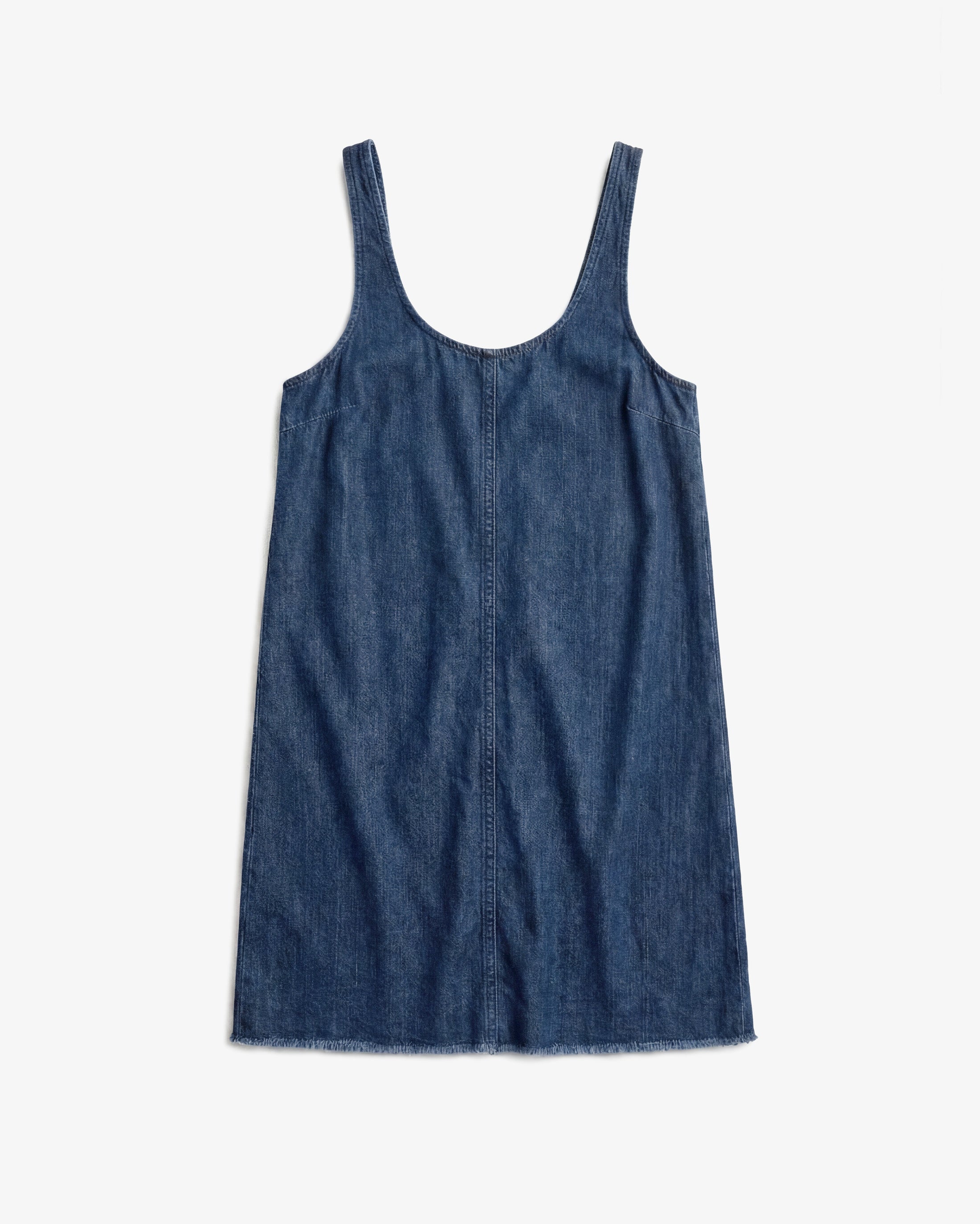 Recycled Denim Short Dress – Blue