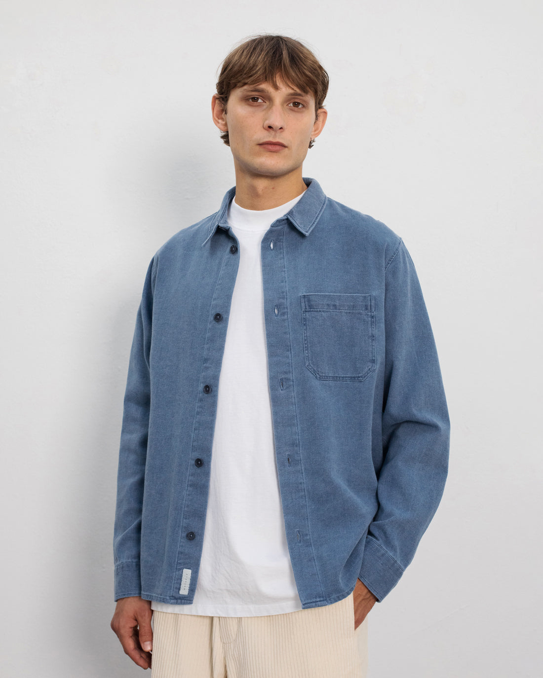 Denim Shirt Recycled Cotton - Blue