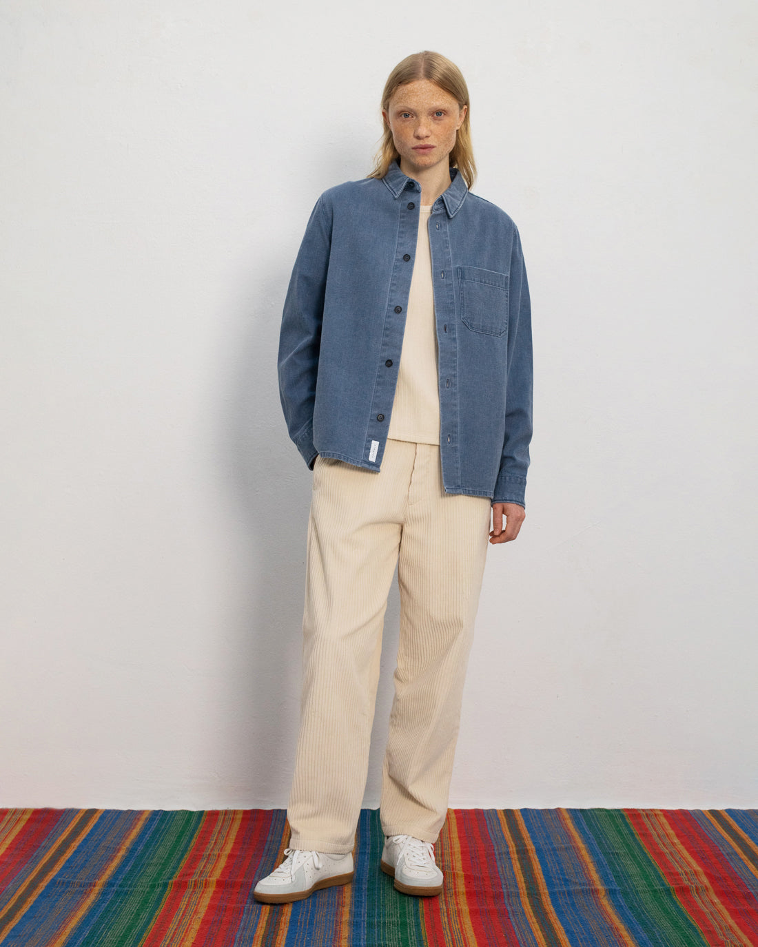 Denim Shirt Recycled Cotton - Blue