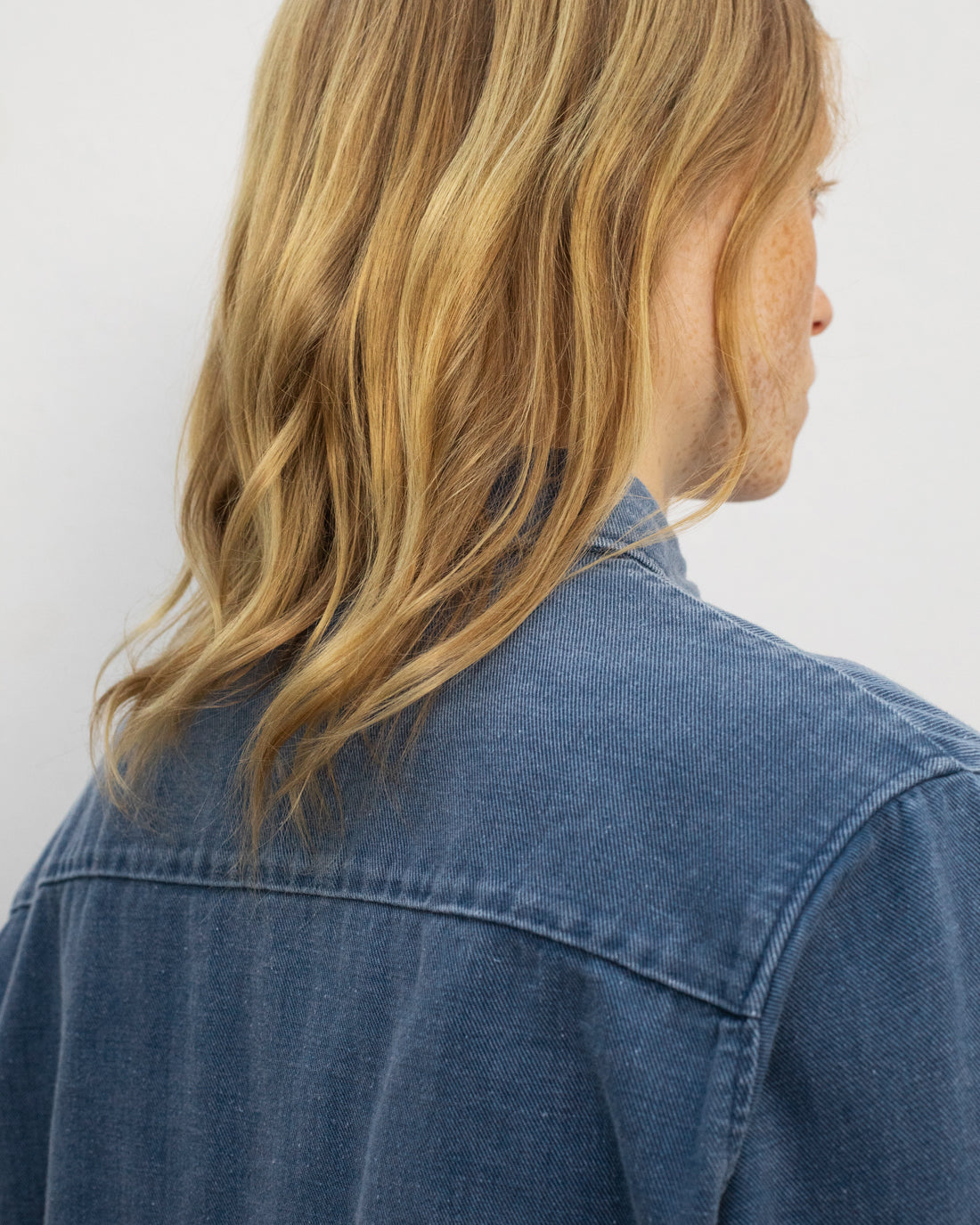 Denim Shirt Recycled Cotton - Blue