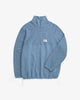 Divided Half Zip Bio Baumwolle - Hellblau